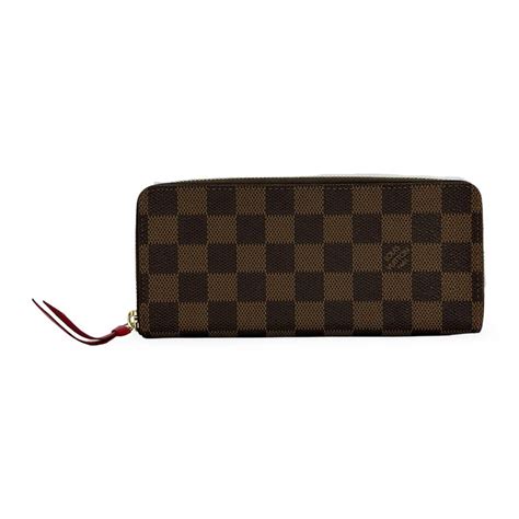 LOUIS VUITTON: Damier Ebene Clemence Wallet – Luv Luxe 